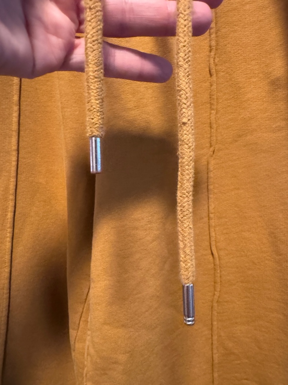 FP Movement by Free People Mustard Wide Leg Drawstring Pants- Flawed - Picture 3 of 6